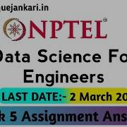 Data Science For Engineers Assignment 5 Answers NPTEL 2022 Unique Jankari