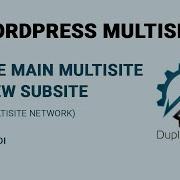 WordPress Multisite Clone Main Multisite To New Subsite Same Multisite Duplicator Pro Plugin