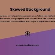 Skewed Background HTML And CSS