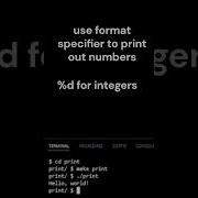 How To Print In C Printf Code C Tutorial Printf Print