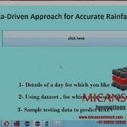 JAVA SOURCE CODE For A Data Driven Approach For Accurate Rainfall Prediction IEEE 2019 2020