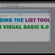 Using The List Tool In Visual Basic 6 0