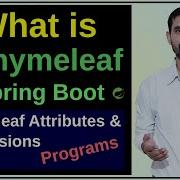15 What Is Thymeleaf Spring Boot Thymeleaf Tutorial With Programs Full Course Hindi