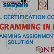 Programming In Java Week 4 Programming Assignment Q4 NPTEL Jan 2021