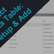 React DataTable Tutorial Installation And Basic Setup