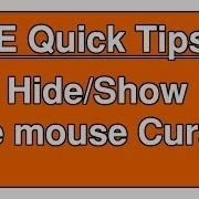 BGE Quick Tips 1 Show Hide Mouse Cursor
