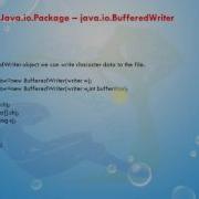 Lesson 4 Java Io Package BufferedWriter Class In Java Programming Language