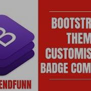Bootstrap 4 Theme Customisation Badge Component