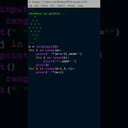 RHOMBUS PATTERN IN PYTHON STAR PATTERN