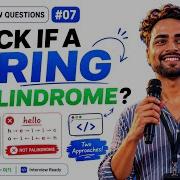 Check If A String Is Palindrome JS Interview Questions 07