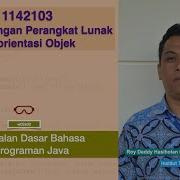 Praktikum OOSD W02s02 Pengenalan Dasar Bahasa Pemrograman Java