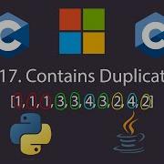 Contains Duplicate LeetCode 217 Python3 Java C C