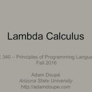 CSE 340 F16 11 9 16 Lambda Calculus Pt 1