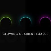 CSS3 Glowing Gradient Loader Ring Animation Effects