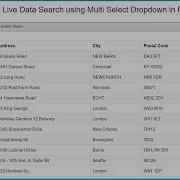 Ajax Live Data Search Using Multi Select Dropdown In PHP