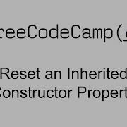 Reset An Inherited Constructor Property Object Oriented Programming Free Code Camp