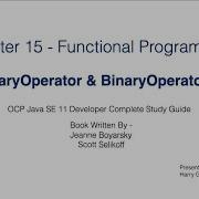 Functional Programming Part 5 UnaryOperator BinaryOperator JavaCertification 11 Certification
