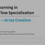 Deep Learning In TensorFlow 1 L3 NumPy Array Creation
