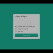 Word Guessing Game
