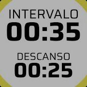 Interval Timer 35 Seconds Intervals 25 Seconds Break No Music