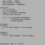Python Object Inheritance Turtle Shapes Demo