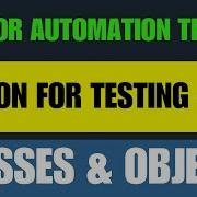 Python For Testers 28 Classes Objects