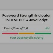 Password Strength Check In HTML CSS JavaScript Part 2 CodingNepal