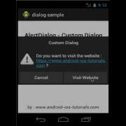 Android Tutorial Custom Dialog And AlertDialog Example