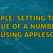 Apple Setting The Value Of A Numbers Cell Using AppleScript