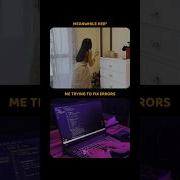 Me Fixing Bugs Meanwhile She Shorts Coding Funny Fyp Tech Programming Ytshorts
