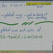 Global Maximum And Minimum Explained