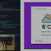 ASMR Programming Weather App With JavaScript No Talking