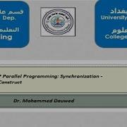 Parallel Programming Synchronization Barrier Construct