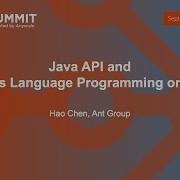 The Java API And Cross Language Programming On Ray Hao Chen Ant Group