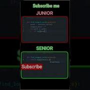 Junior Vs Senior Fronted Developer Coding Java Programming Python Developer Shorts Tranding