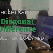HackerRank Diagonal Difference Solution Javascript