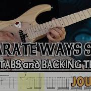 JOURNEY SEPARATE WAYS GUITAR SOLO With TABS And BACKING TRACK ALVIN DE LEON 2019