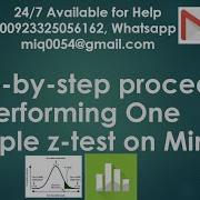 Step By Step Procedure Of Performing One Sample Z Test On Minitab Industrial Engg
