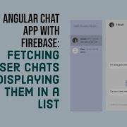 Angular Chat App With Firebase 3 6 Fetching User Chats And Displaying Them In A Material List
