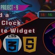Create A Live Time And Date Widget With HTML CSS JavaScript TrendingProjects ViralTutorial Web