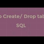 Create And Drop Table Microsoft SQL Server Management Studio
