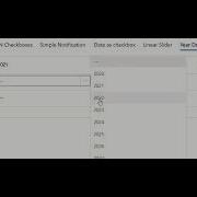 Year Dropdown