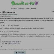 Java Practice It Exercise 14 6 Rearrange Collections Stacks And Queues Stacks Queues
