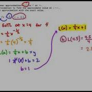 Linear Approximation Example Problem 2 AP Calculus
