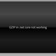 GZIP In Net Core Not Working