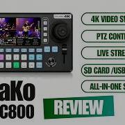 Распаковка и ознакомление с интерфейсами видеокоммутатора FoMaKo KC800 4K 2 в 1 и контроллера PTZ