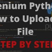 Selenium Python How To Upload A File Step By Step Tutorial