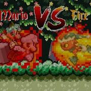 Fire Mario VS Fire Spark SN Sprite Animation