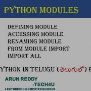 PYTHON IN TELUGU PART 29 PYTHON MODULE PYTHON MODULES IN TELUGU MODULES IN PYTHON TELUGU