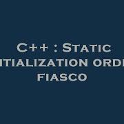 C Static Initialization Order Fiasco